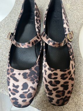 Gap Leopard Print Mary Jane Flats - Women's Animal Print Ballet Shoes